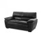 Sillón 100% Cuero - 2 Cuerpos Premium Negro