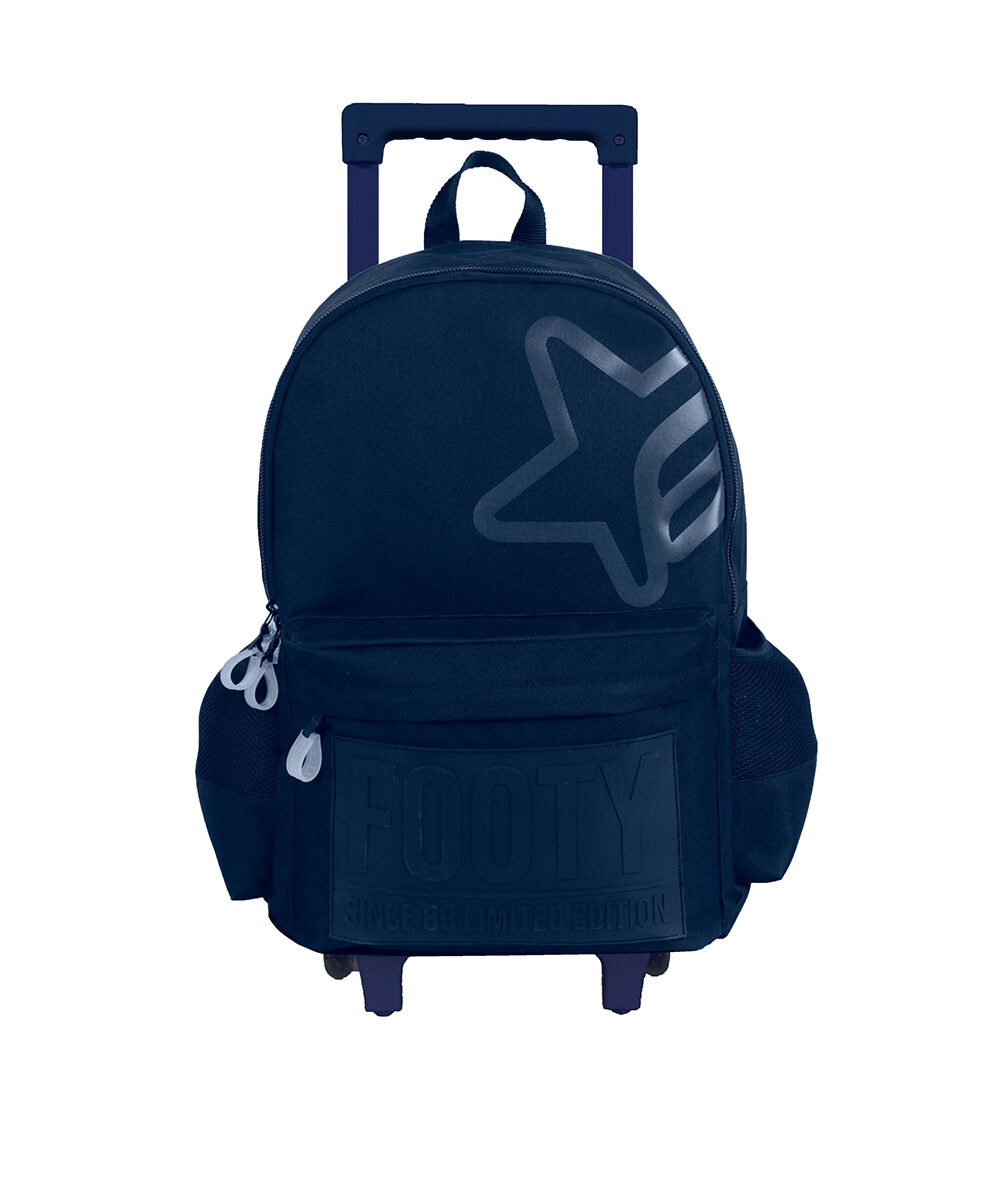 Mochila Footy Estrella Con Carrito - Azul 