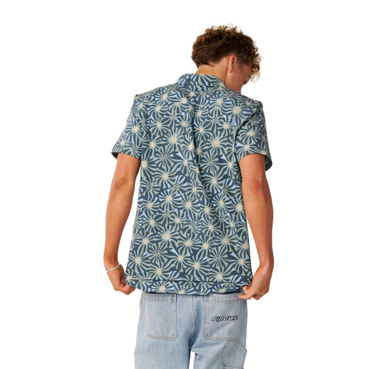 Camisa Rip Curl Vaporcool Sessions Aerotech - Azul Camisa Rip Curl Vaporcool Sessions Aerotech - Azul