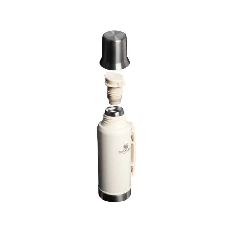 Termo Stanley Mate System Classic 1.2 L con Pico Cebador y Tapa Mate Crema