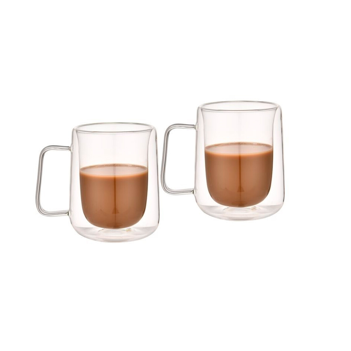 Set 2 tazas doble pared 300 ml - TRANSPARENTE 