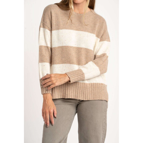 Sweater Lana Rayado Chocolate