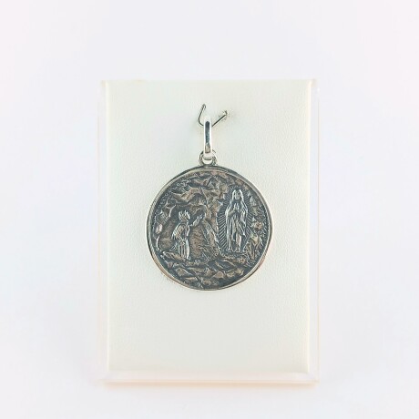 Medalla religiosa de plata 925. Lourdes Medalla religiosa de plata 925. Lourdes