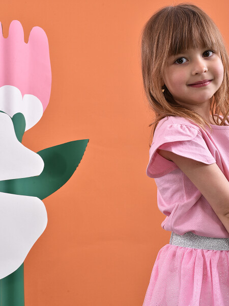 FALDA JULIETA ROSADO