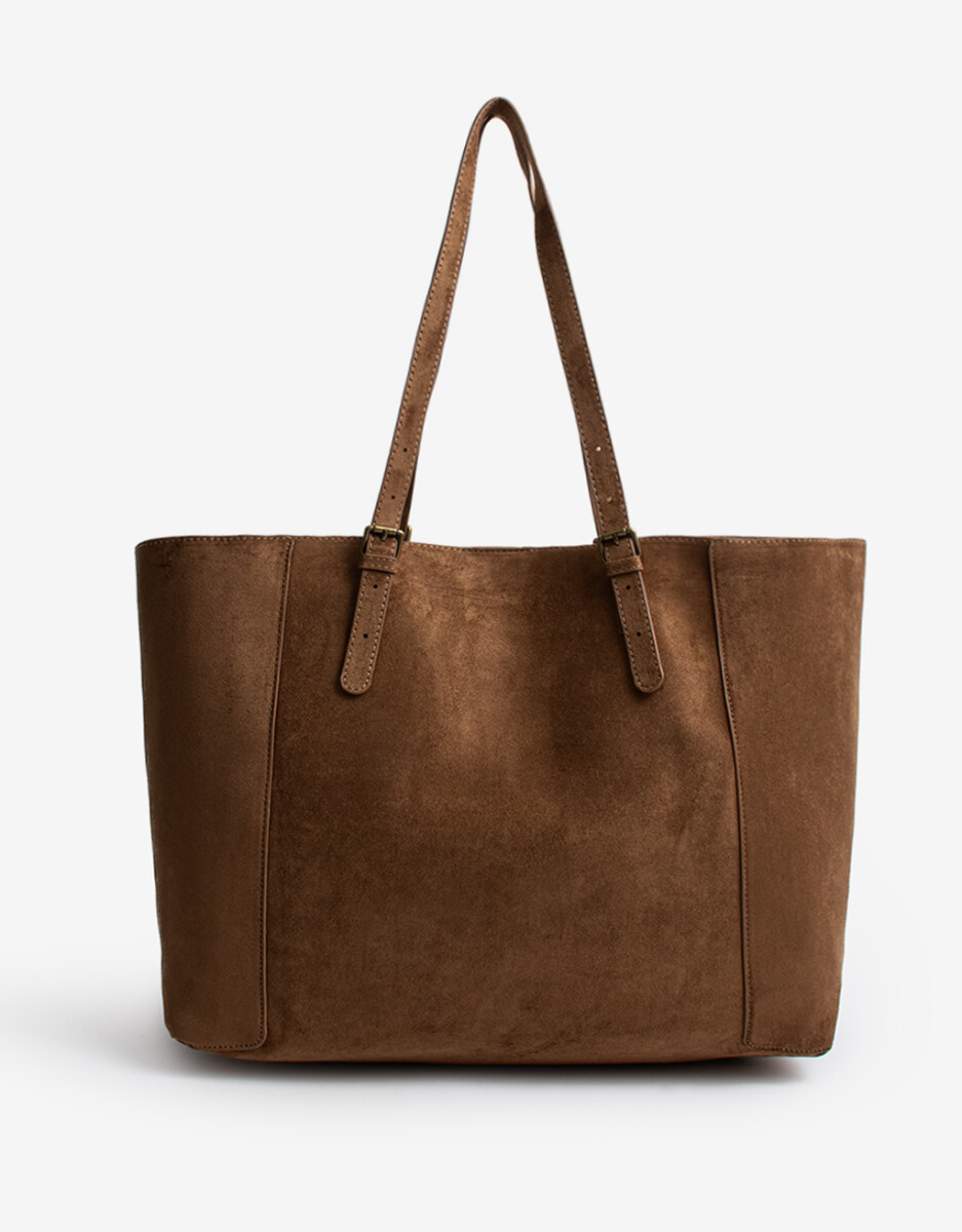 Cartera Formato Shopper Efecto Gamuza 