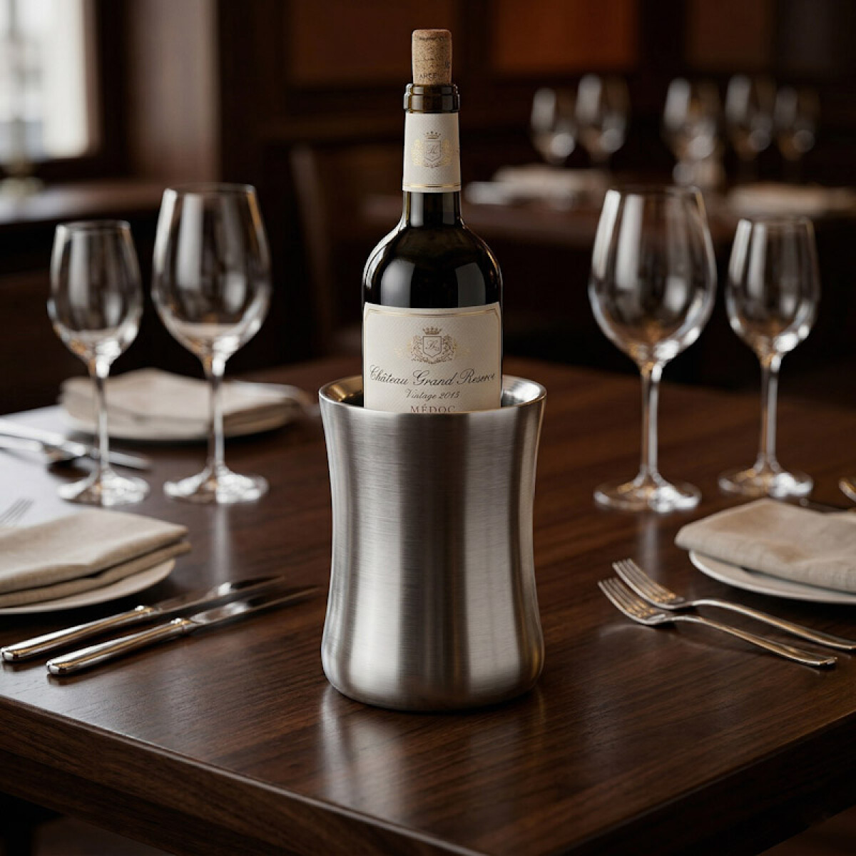Tubo Balde Volf para Vino de 1 Litro - Acero inoxidable 18/10 
