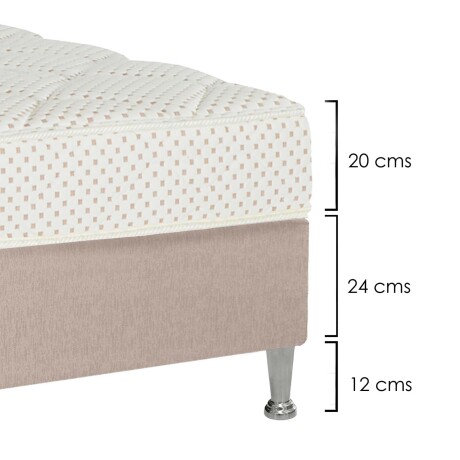 SOMMIER DE ESPUMA IVORY A 1.5 PLAZAS