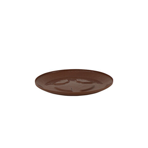 Maceta "INDI" Ø55 x 17cm. marrón con plato TD0311