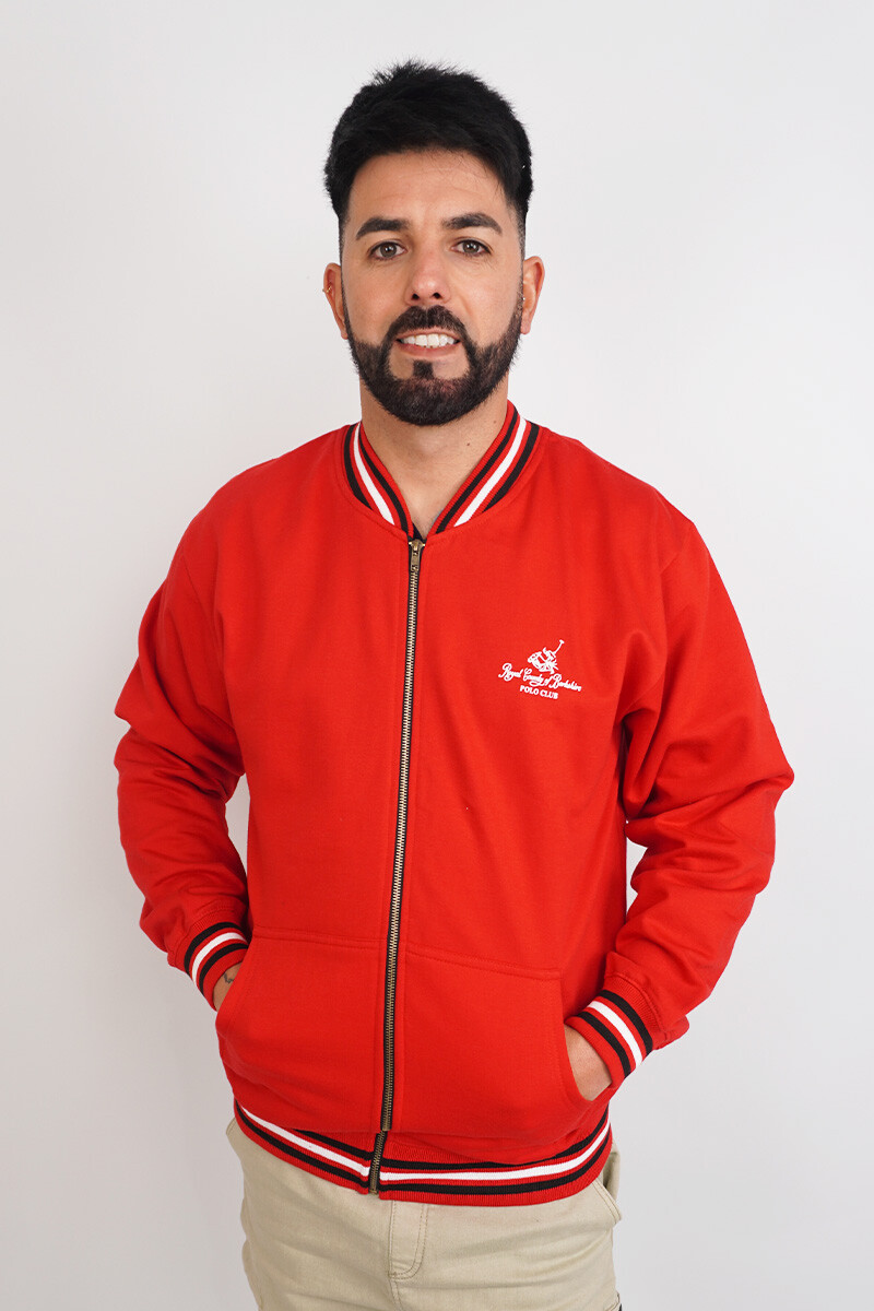 Campera Deportiva - Rojo/Blanco 