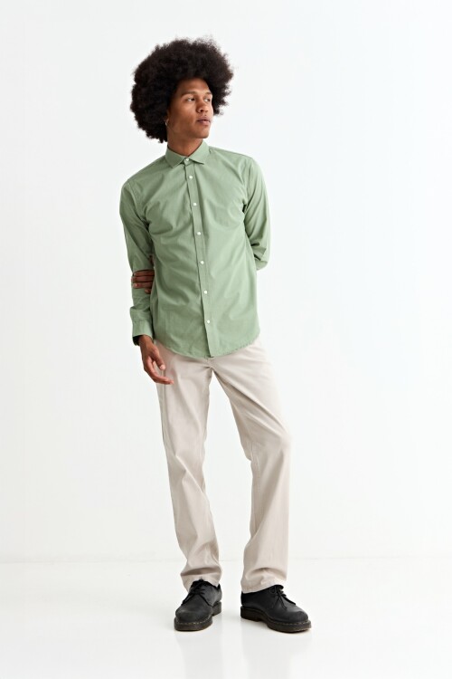 Pantalón recto CRUDO