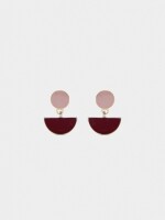 Pendientes Geométricos De Esmalte multicolor