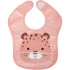 Babero alimentacion BUBA leopardo rosa