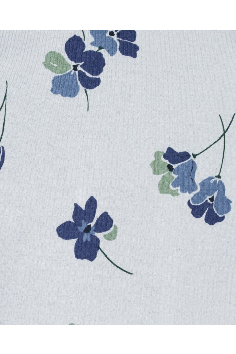 Pack tres bodies de algodón, manga larga, diseños florales Sin color