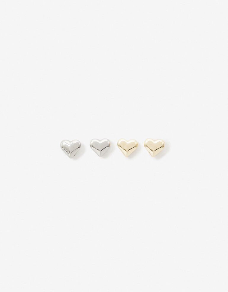 Aros Sets Metal Set De Aros Pasantes Biplating - Combinacion Bicolor