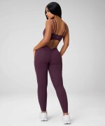 Enterizo Booty Scrunch PureLuxe V-Back Mujer Oxblood