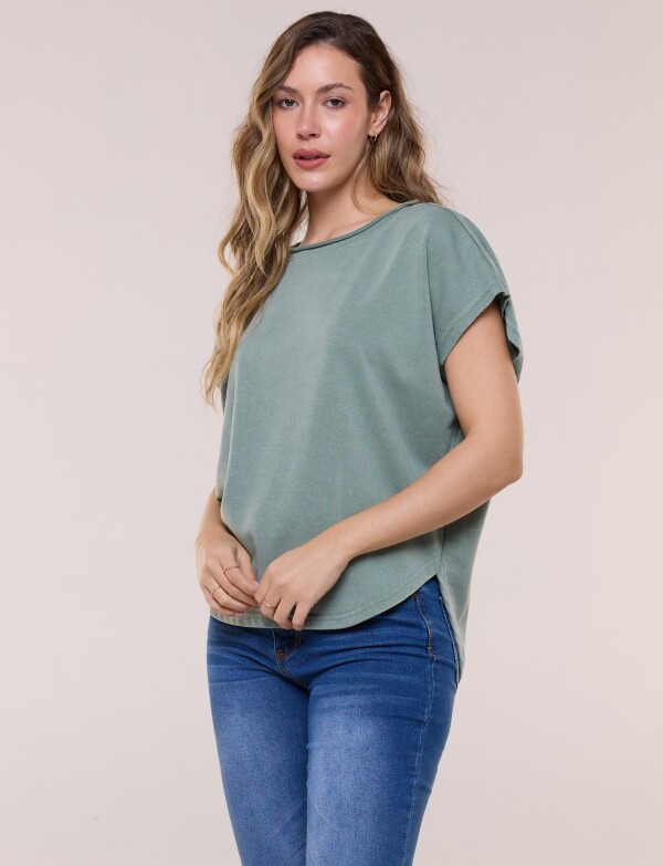Remera De Algodón Dolman VERDE