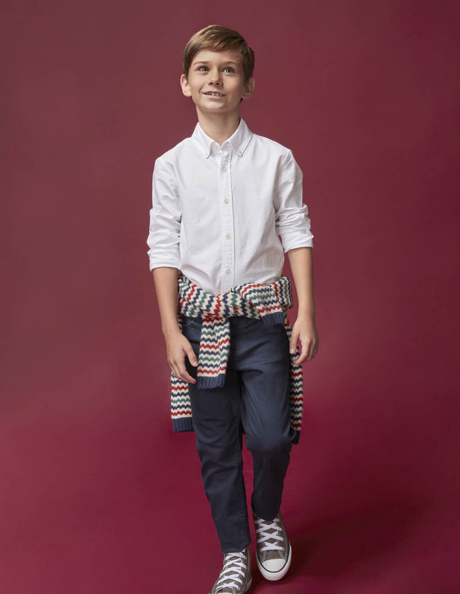 Camisa De Oxford - Blanco Optico 