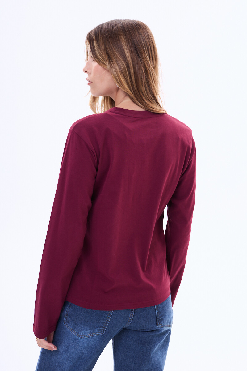 Remera Freya Bordo