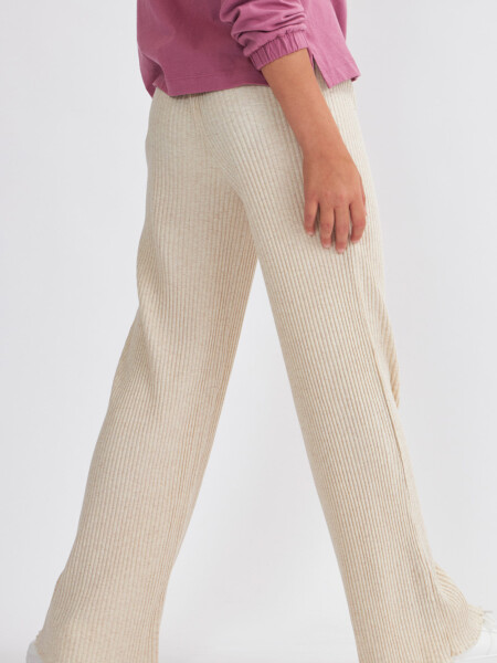 Legging rib oxford Beige Melange