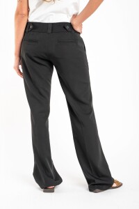 Pantalón Bengalina Recto Línea E.*- Negro