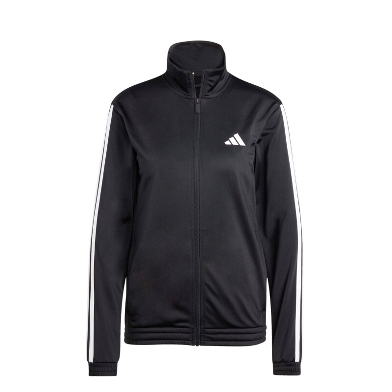 Campera de Mujer Adidas Deportiva 3 Tricot Negro - Blanco