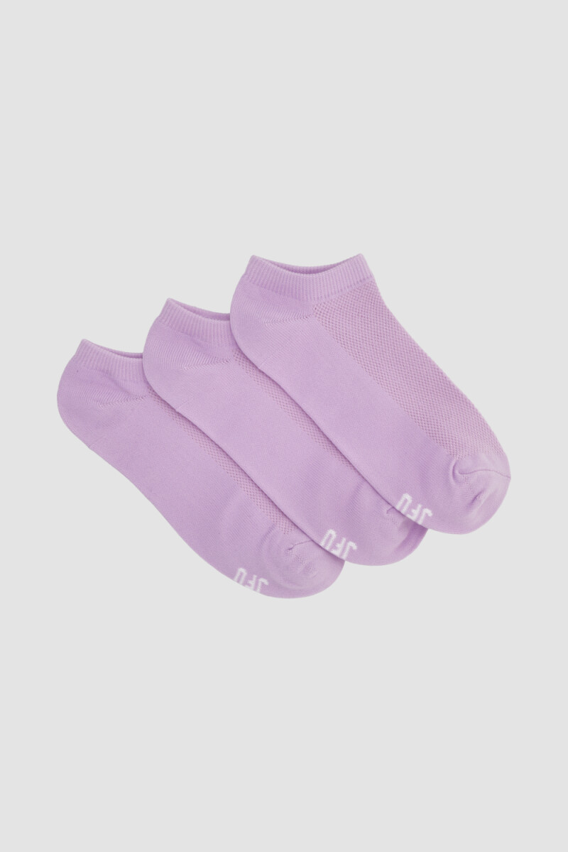 Nuevo pack x 3 deportiva colores lisos Lila