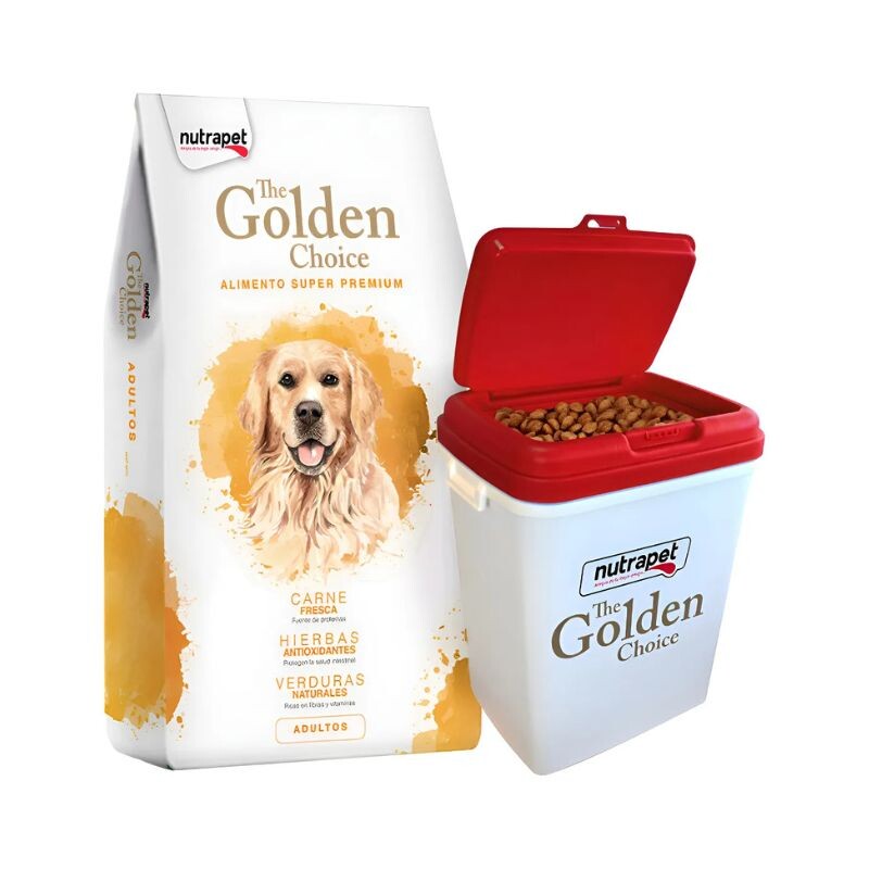 The Golden Choice Perros Adultos Todas Las Razas 18Kg + TACHO DE REGALO The Golden Choice Perros Adultos Todas Las Razas 18Kg + TACHO DE REGALO