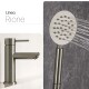 Juego Grifería Rione Brush Nickel Exterior GRIS-BRUSHED NICKEL