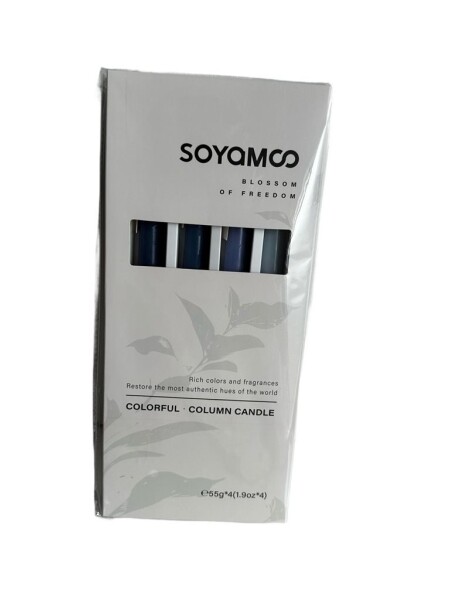 SET 4 VELAS 25CM SOYAMOO FRESCO PRIMAVERAL SET 4 VELAS 25CM SOYAMOO FRESCO PRIMAVERAL