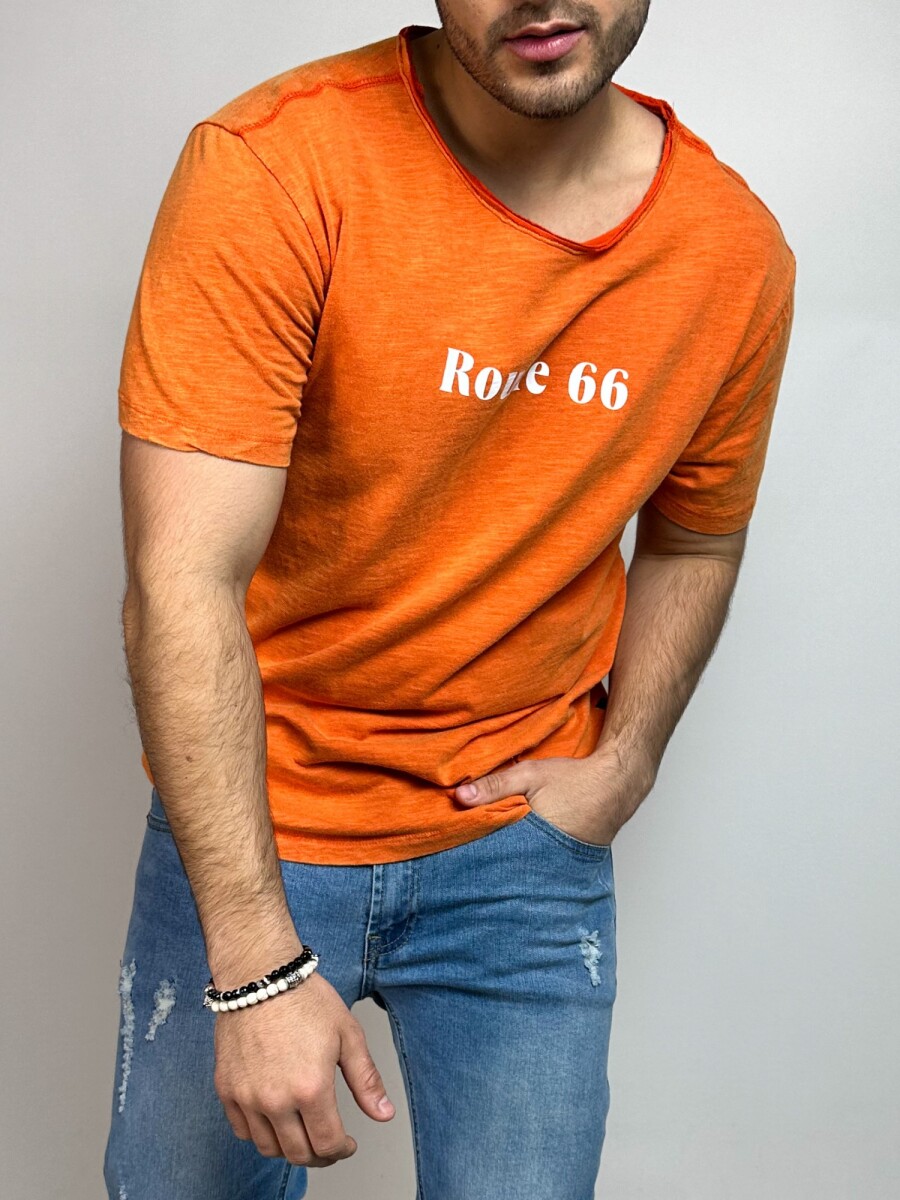 T-Shirt con logo frontal Marin - Naranja 