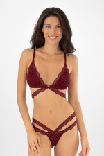 Bralet glare Bordeaux oscuro