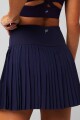Falda Con Malla Hot Shot Pleated Skirt Classic Mini Mujer Deep Navy