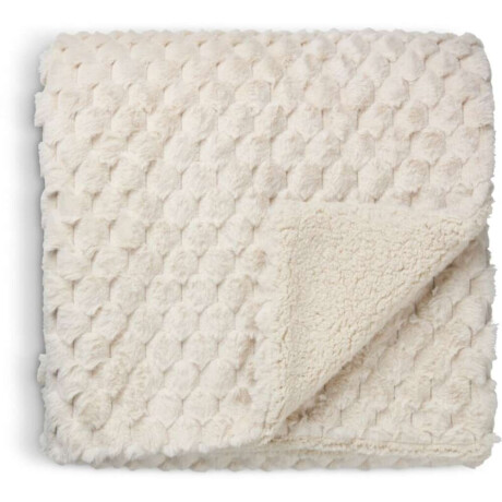 Manta throw HVIDBLOMME 150x200 pelo beige Beige