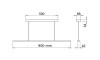 DOMUSLINE PENDY UHE XD 900mm 16.8W aluminio Domusline Pendy Uhe Xd 900mm 16.8w Aluminio
