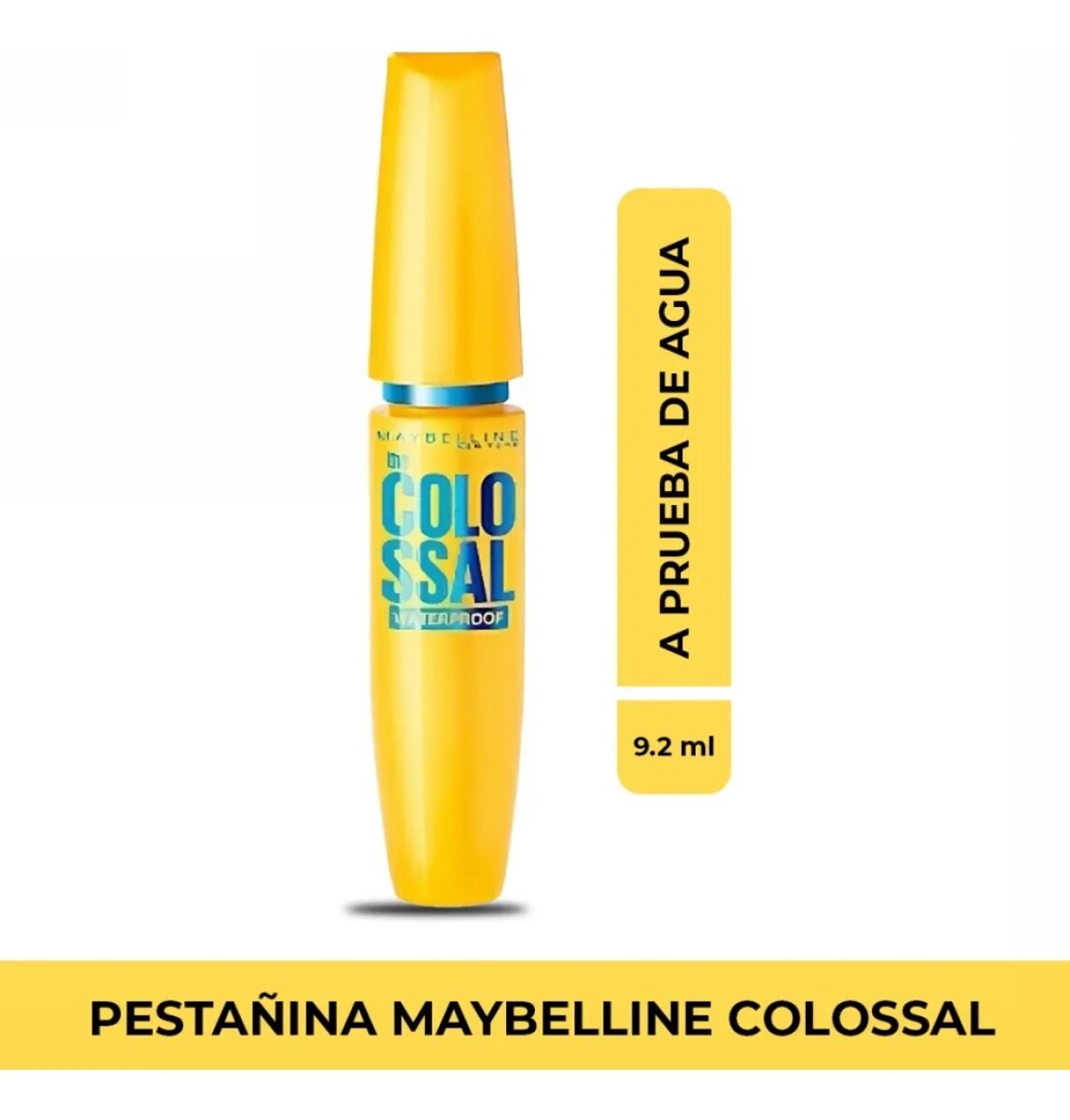Máscara De Pestañas Maybelline The Colossal Volum' Express Waterproof Tono Negro 
