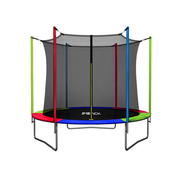 Cama Elástica de 2,44 M Trampolín Saltarín Multicolor (Azul, Rojo y Verde) Cama Elástica de 2,44 M Trampolín Saltarín Multicolor (Azul, Rojo y Verde)