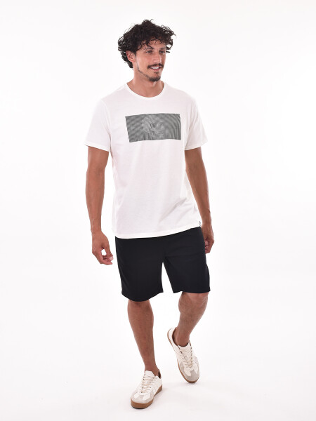 REMERA STUN SLIM OFF WHITE