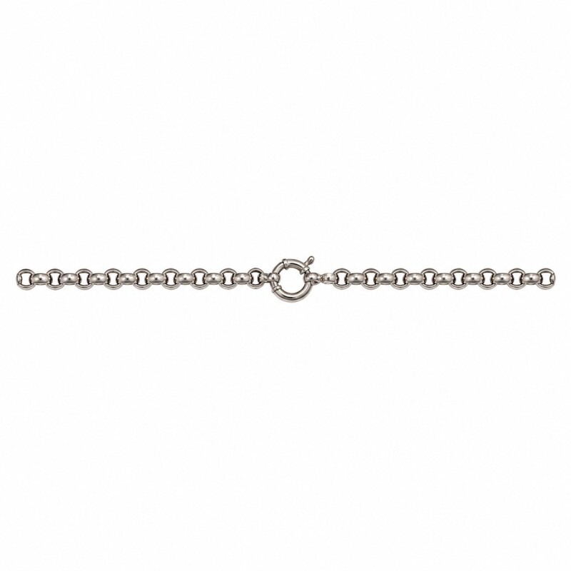 cadena rolo - plata 925 - sin piedra - CD3559 sinpiedra