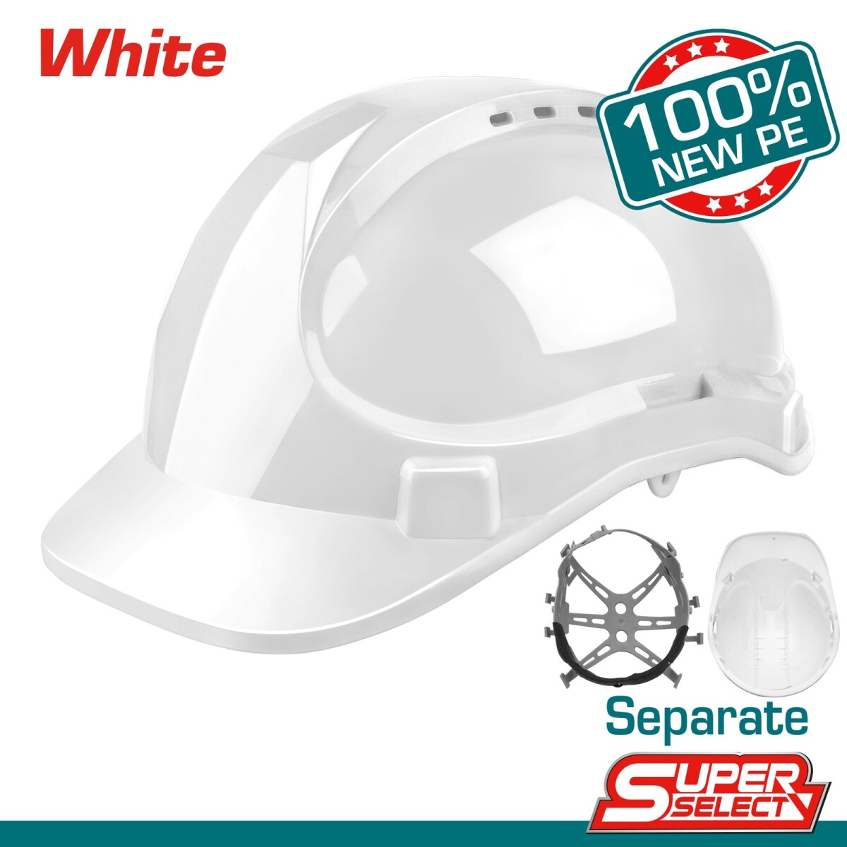 Casco de seguridad blanco total TSP2609 