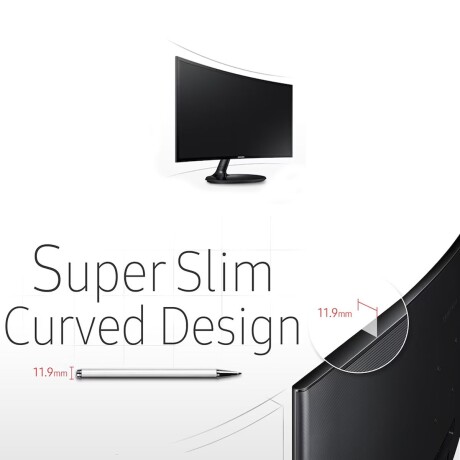 Monitor Samsung 24"F390 Curvo Fhd 4GTG 60HZ 001