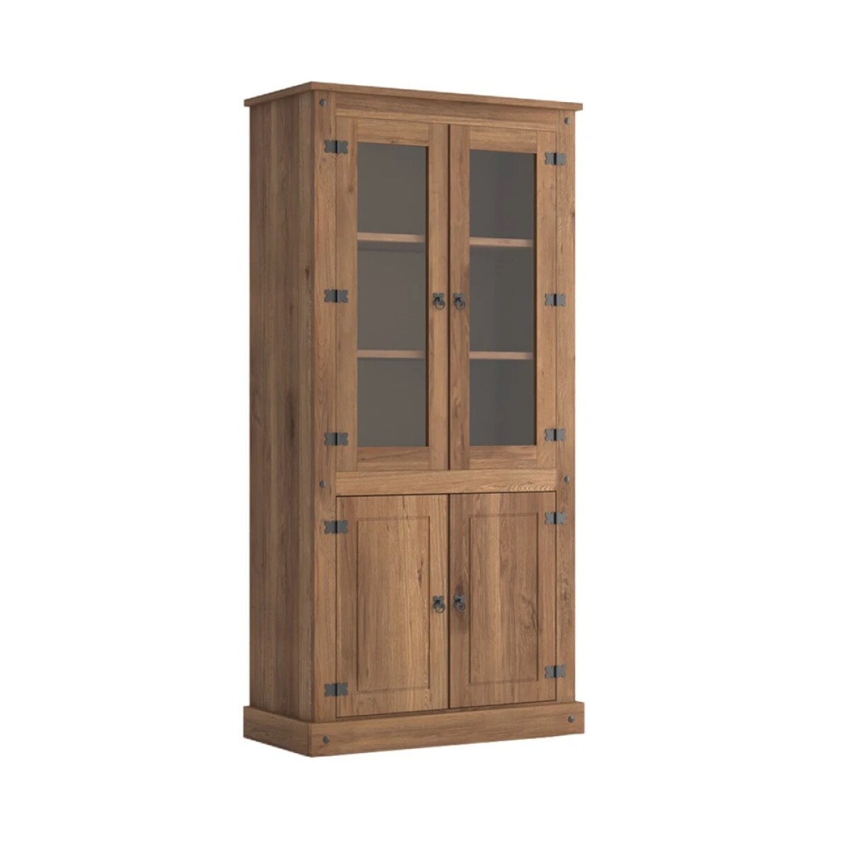 CRISTALERO BIBLIOTECA 2PTS VID+2 PTS MAD MEX056 OS 