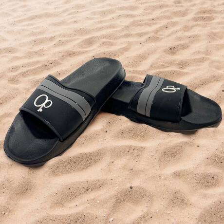 Chancletas Ocean Pacific Ojotas Unisex Playa Piscina Negro y gris