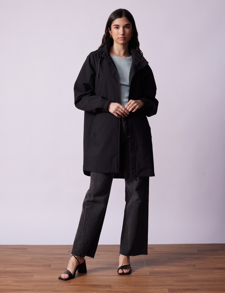 Gabardina Water Repellent - Negro 