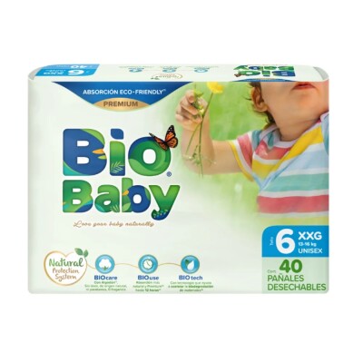 Pañales Biobaby Talle 6 Xxg 40 Uds. Pañales Biobaby Talle 6 Xxg 40 Uds.