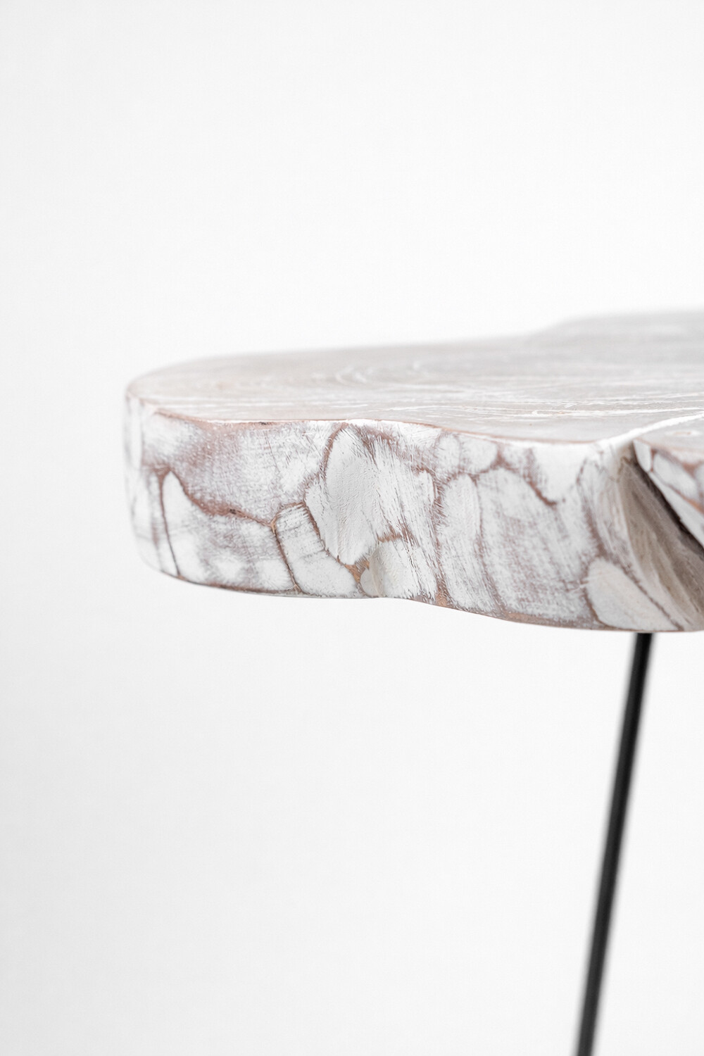 Mesa Lateral Liberté White Wash Color Unico