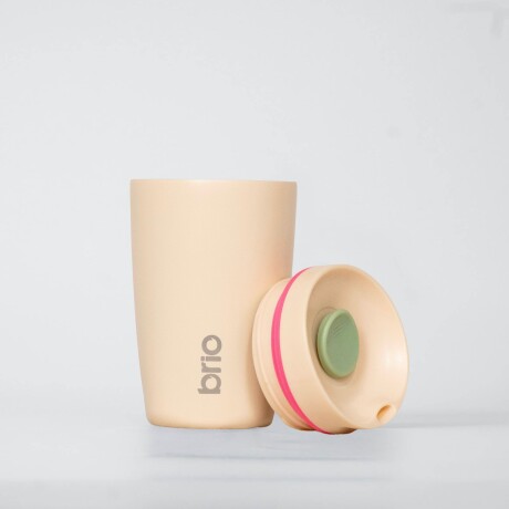 Vaso Térmico Brio Café Jarra Mug 350ml Acero Inoxidable Beige