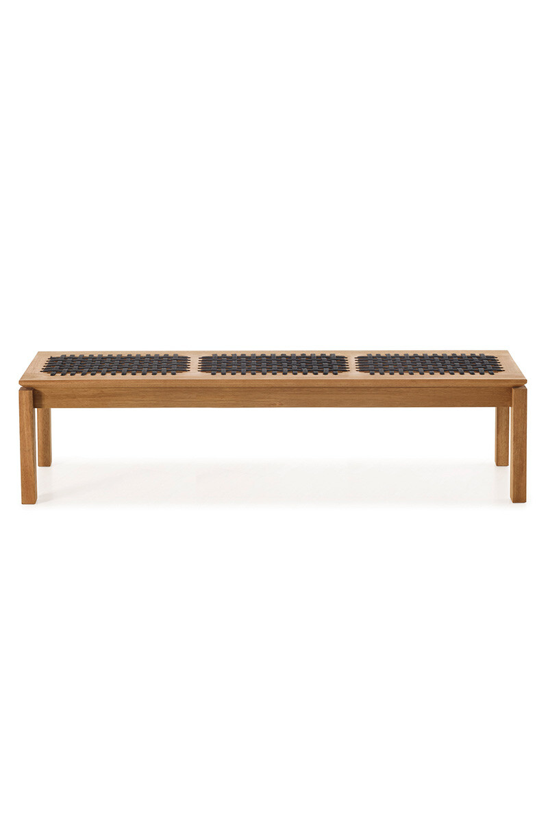 TRACO BANCO - BANCO TRACO CUERDA NEGRA 180x37x43CM JATOBA 