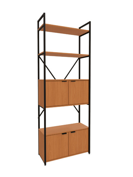 RACK INDUSTRIAL PUERTAS NEGRO
