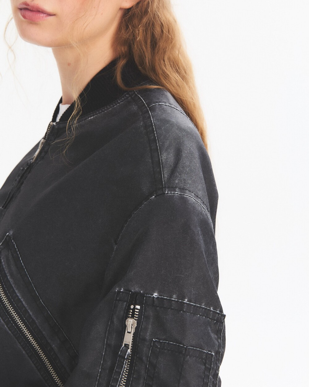 Campera Bomber Gang Negro