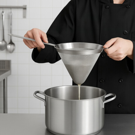 Colador Chino de Malla Fina de Acero Inoxidable 22 cm Lacor Colador Chino de Malla Fina de Acero Inoxidable 22 cm Lacor